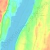 Mappa topografica Cheviot, altitudine, rilievo