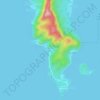 Mappa topografica Tabon, altitudine, rilievo