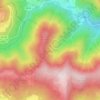 Mappa topografica Timone, altitudine, rilievo