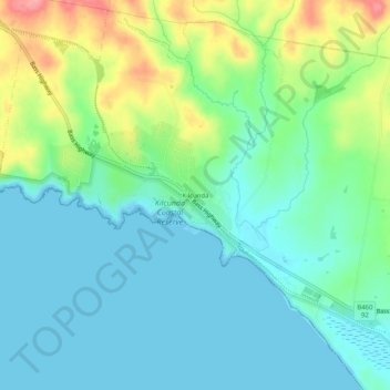 Mappa topografica Kilcunda, altitudine, rilievo