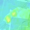 Mappa topografica Indio desnudo (Bursera simaruba), altitudine, rilievo