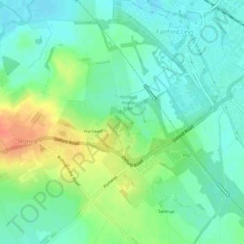 Mappa topografica Egyptian Spring, altitudine, rilievo