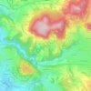 Mappa topografica Le Coudert, altitudine, rilievo