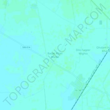 Mappa topografica Baqar Khan Maree, altitudine, rilievo