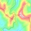 Mappa topografica Monarch Pass, altitudine, rilievo