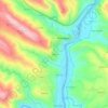 Mappa topografica Cheira, altitudine, rilievo