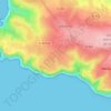 Mappa topografica Hameau Thiébot, altitudine, rilievo