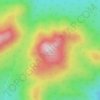 Mappa topografica Seymour Mountain, altitudine, rilievo