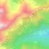 Mappa topografica Tréby Damon, altitudine, rilievo
