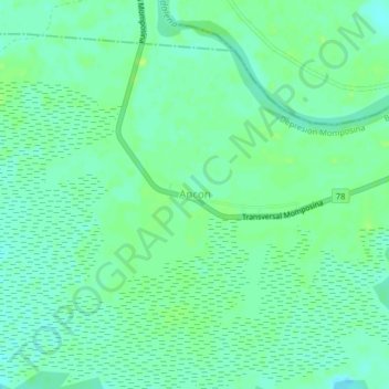 Mappa topografica Ancon, altitudine, rilievo