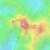 Mappa topografica Mount Kenya, altitudine, rilievo
