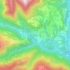Mappa topografica Ronche, altitudine, rilievo
