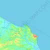 Mappa topografica Ancona, altitudine, rilievo