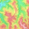 Mappa topografica Le Bourg, altitudine, rilievo