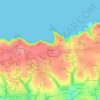 Mappa topografica Trouerenec, altitudine, rilievo