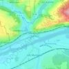 Mappa topografica Meulan-en-Yvelines, altitudine, rilievo