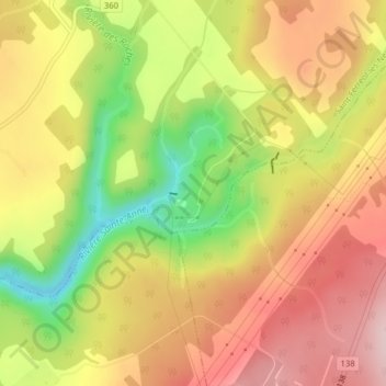 Mappa topografica Sept-Chutes, altitudine, rilievo