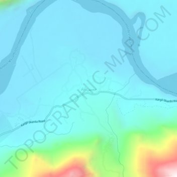 Mappa topografica Hussain Abad, altitudine, rilievo
