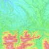 Mappa topografica Lestelle-Bétharram, altitudine, rilievo