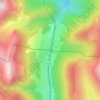 Mappa topografica Col de La Croix Haute, altitudine, rilievo