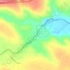 Mappa topografica Fourteen Falls, altitudine, rilievo