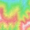 Mappa topografica Alpe di Mera, altitudine, rilievo