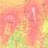Mappa topografica Dayton, altitudine, rilievo