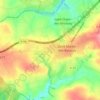 Mappa topografica Les Blanches Landes, altitudine, rilievo
