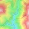 Mappa topografica Gorges du Cians, altitudine, rilievo