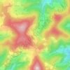 Mappa topografica Monchanin, altitudine, rilievo