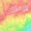 Mappa topografica Whitchurch-Stouffville, altitudine, rilievo