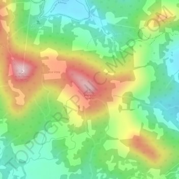 Mappa topografica Morro Boa Vista, altitudine, rilievo