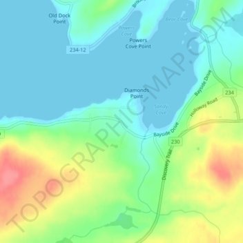 Mappa topografica Lethbridge, altitudine, rilievo