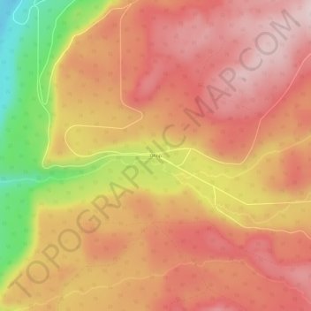 Mappa topografica Ohop, altitudine, rilievo