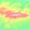 Mappa topografica Pico del Ave, altitudine, rilievo