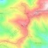 Mappa topografica Vale Serrão, altitudine, rilievo