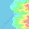 Mappa topografica Binuangan, altitudine, rilievo