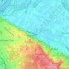 Mappa topografica Ubbergen, altitudine, rilievo