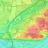 Mappa topografica Kievitsdel, altitudine, rilievo