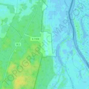 Mappa topografica Friedrichsthal, altitudine, rilievo