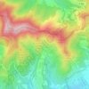 Mappa topografica Mina de Can Ruti, altitudine, rilievo