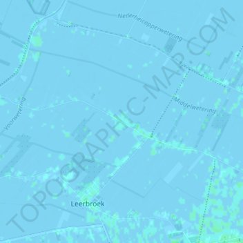 Mappa topografica Middelkoop, altitudine, rilievo