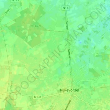 Mappa topografica Kleine Gammel, altitudine, rilievo