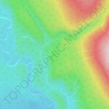 Mappa topografica Rocky Mountains, altitudine, rilievo