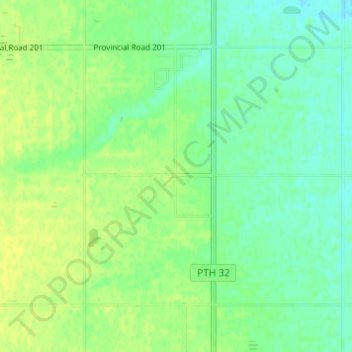Mappa topografica Hochfeld, altitudine, rilievo