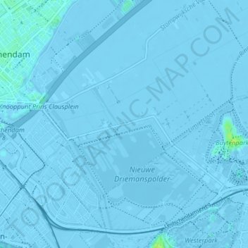 Mappa topografica Wilsveen, altitudine, rilievo