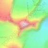 Mappa topografica Allalinhorn, altitudine, rilievo