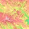 Mappa topografica Le Montet, altitudine, rilievo