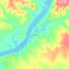 Mappa topografica Devils Shores, altitudine, rilievo