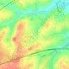 Mappa topografica La Bruyere, altitudine, rilievo